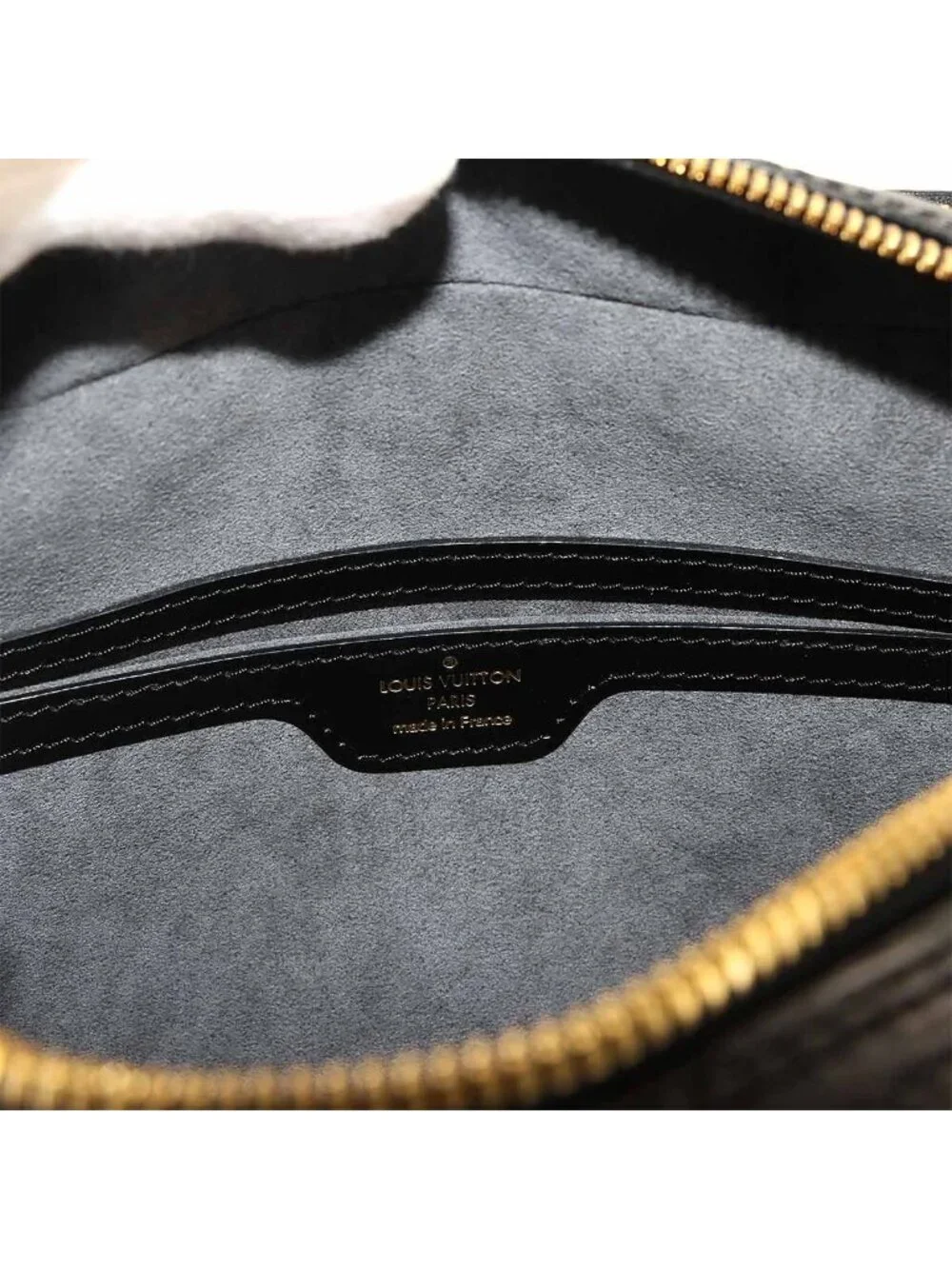 Louis Vuitton Epi Reporter Personal Shoulder Bag Leather Noir Gold